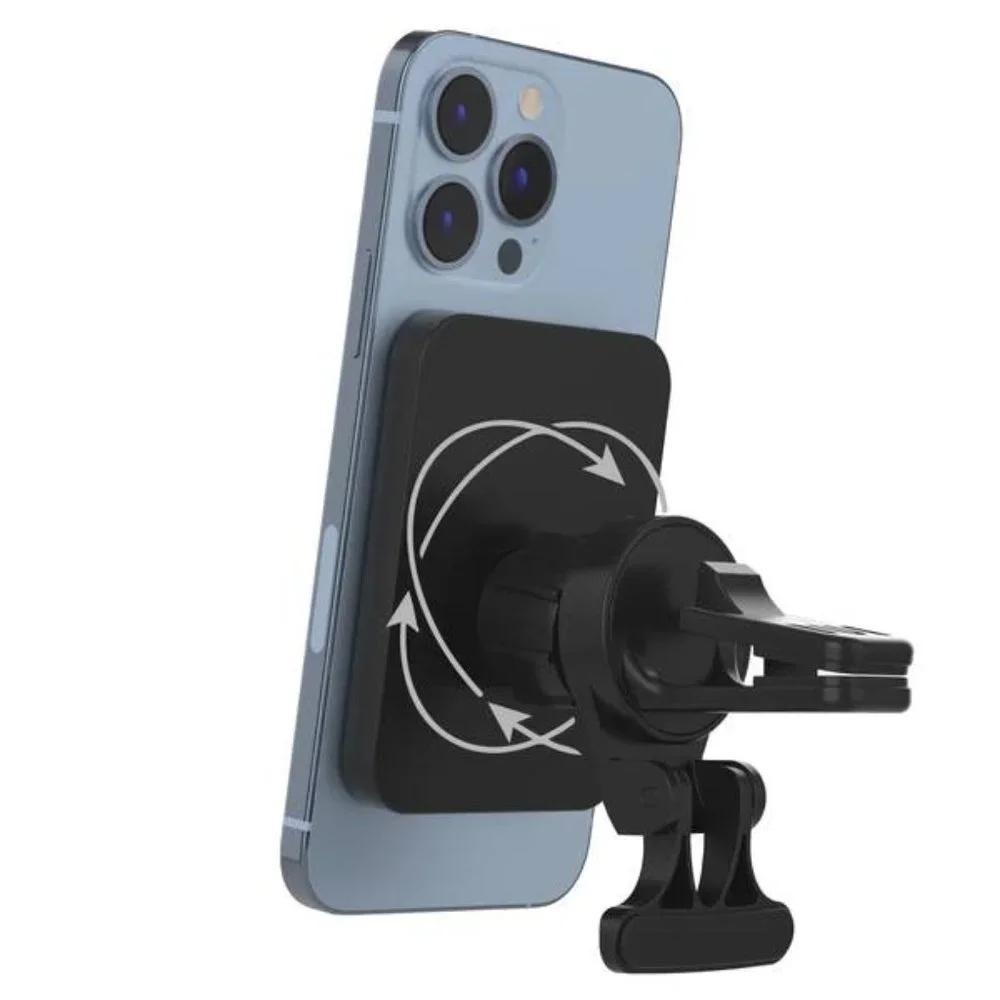 NIB Magnetic MagSafe® Compatible Car Mount 15W Charging – Black